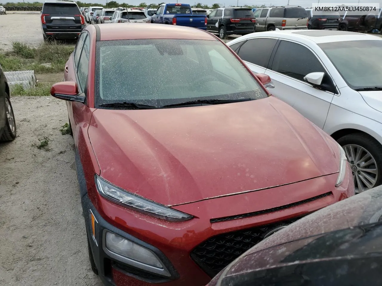 2020 Hyundai Kona Se VIN: KM8K12AA5LU450874 Lot: 76477254