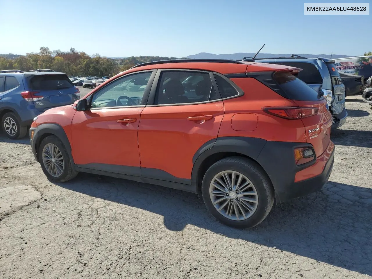 2020 Hyundai Kona Sel VIN: KM8K22AA6LU448628 Lot: 76863394