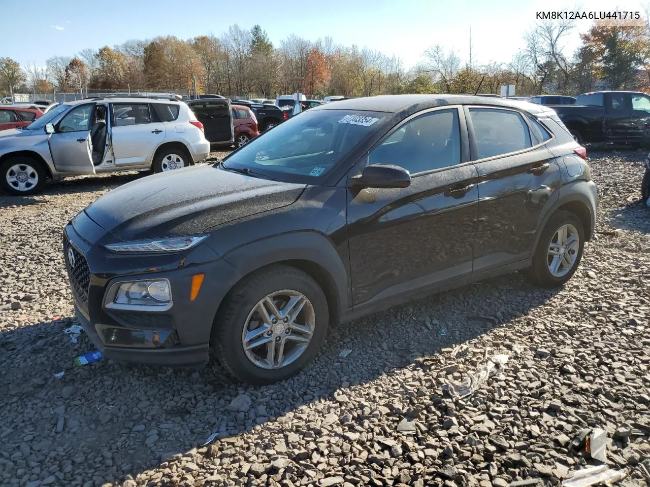 2020 Hyundai Kona Se VIN: KM8K12AA6LU441715 Lot: 77103354