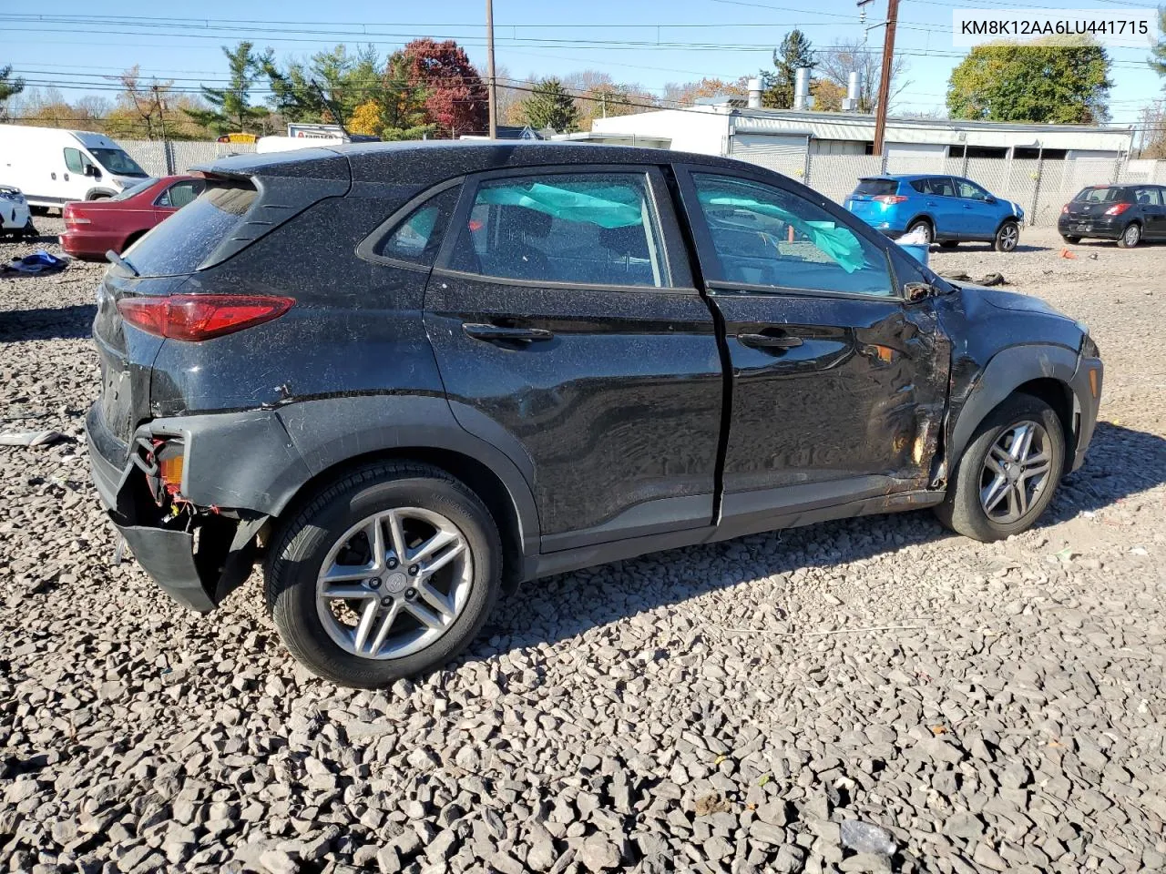 2020 Hyundai Kona Se VIN: KM8K12AA6LU441715 Lot: 77103354