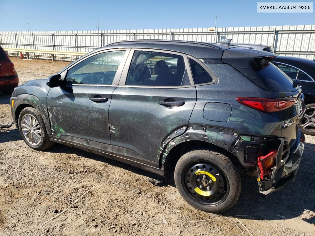 KM8K6CAA5LU419356 2020 Hyundai Kona Sel Plus