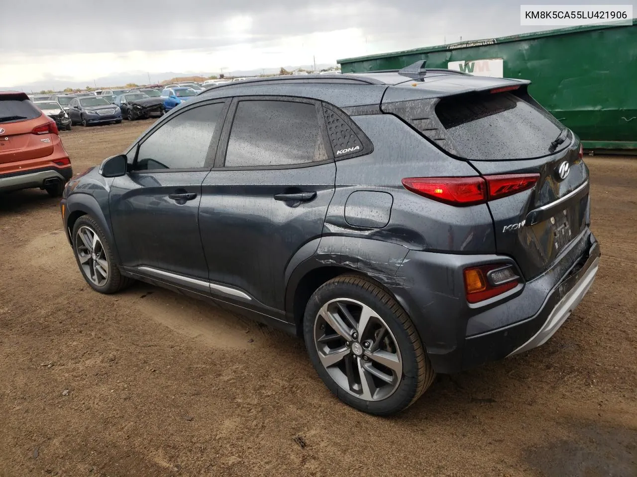 2020 Hyundai Kona Ultimate VIN: KM8K5CA55LU421906 Lot: 77202324