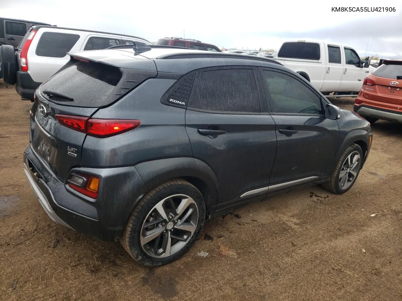 2020 Hyundai Kona Ultimate VIN: KM8K5CA55LU421906 Lot: 77202324