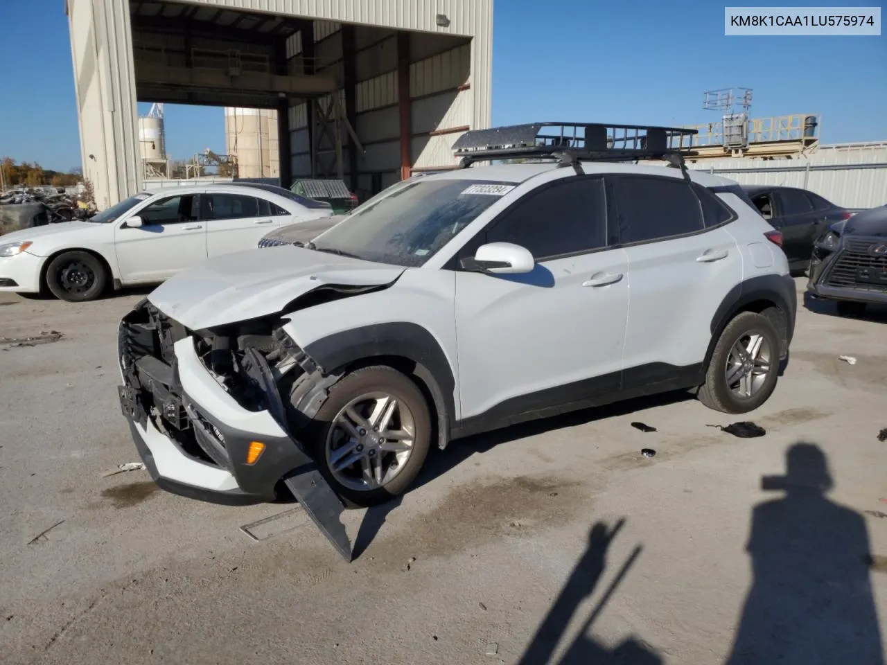 2020 Hyundai Kona Se VIN: KM8K1CAA1LU575974 Lot: 77323234