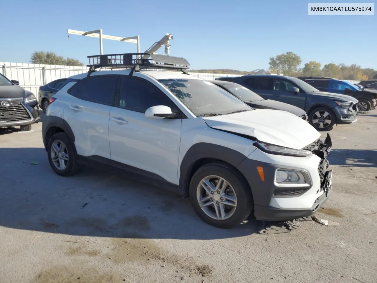 2020 Hyundai Kona Se VIN: KM8K1CAA1LU575974 Lot: 77323234