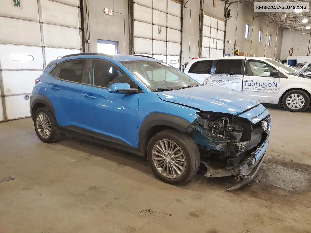 2020 Hyundai Kona Sel VIN: KM8K2CAA5LU482243 Lot: 77389114