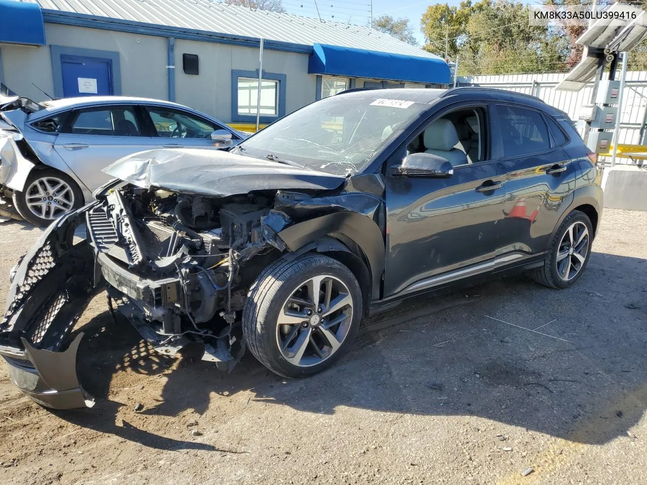 2020 Hyundai Kona Limited VIN: KM8K33A50LU399416 Lot: 77469324