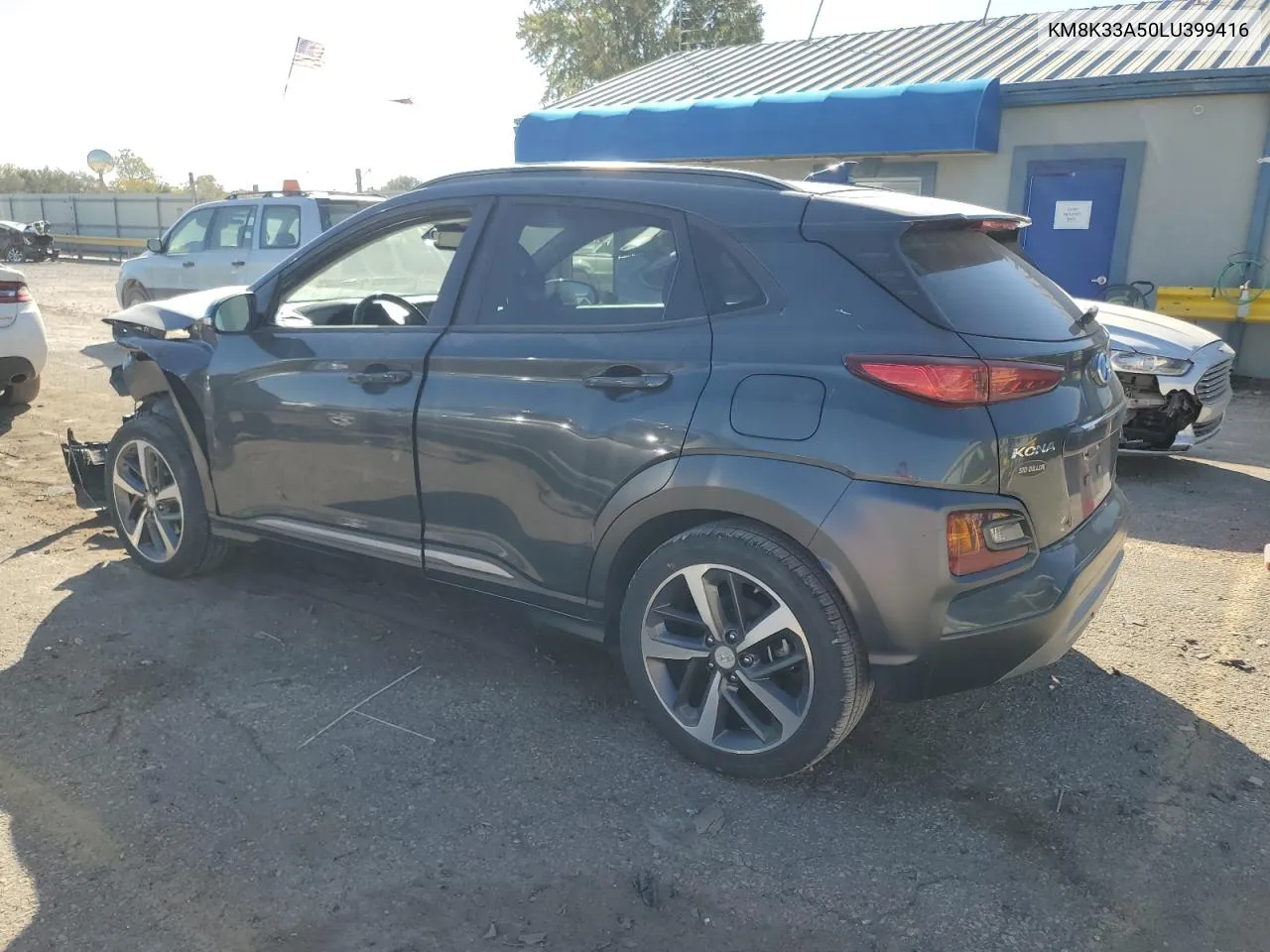 2020 Hyundai Kona Limited VIN: KM8K33A50LU399416 Lot: 77469324