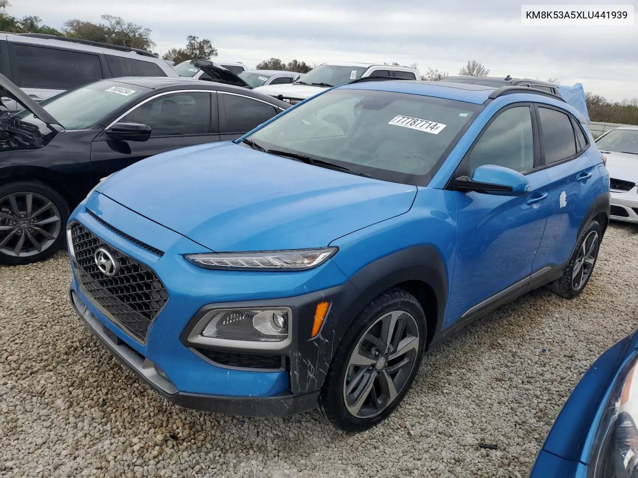 2020 Hyundai Kona Ultimate VIN: KM8K53A5XLU441939 Lot: 77787714