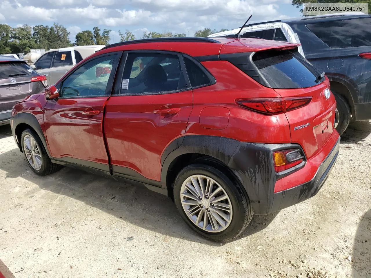 2020 Hyundai Kona Sel VIN: KM8K2CAA8LU540751 Lot: 77909974