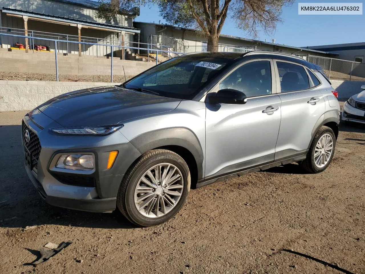 2020 Hyundai Kona Sel VIN: KM8K22AA6LU476302 Lot: 78279394