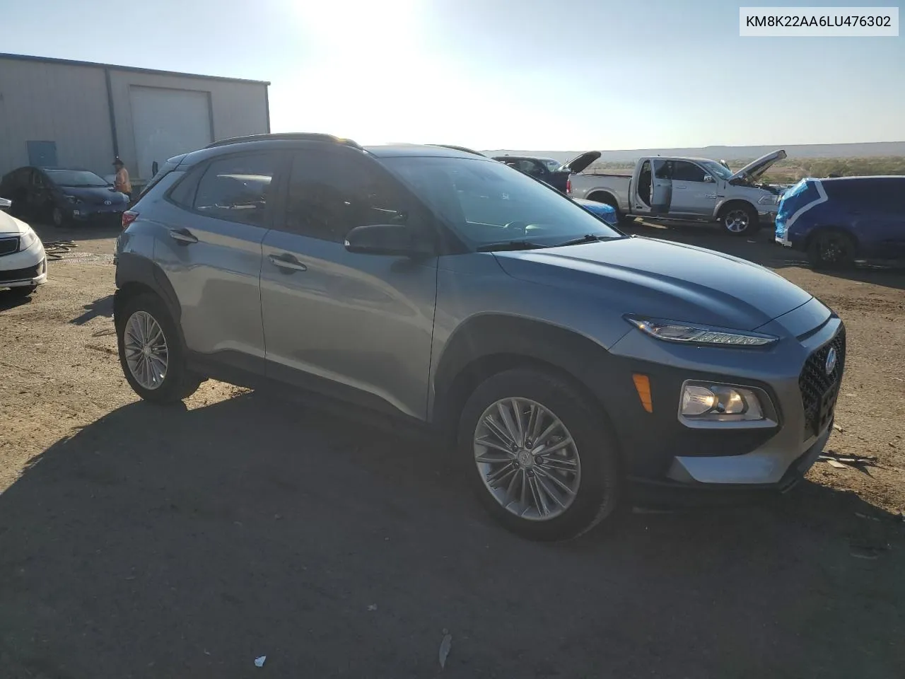 2020 Hyundai Kona Sel VIN: KM8K22AA6LU476302 Lot: 78279394