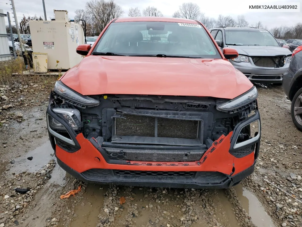 2020 Hyundai Kona Se VIN: KM8K12AA8LU483982 Lot: 78486934