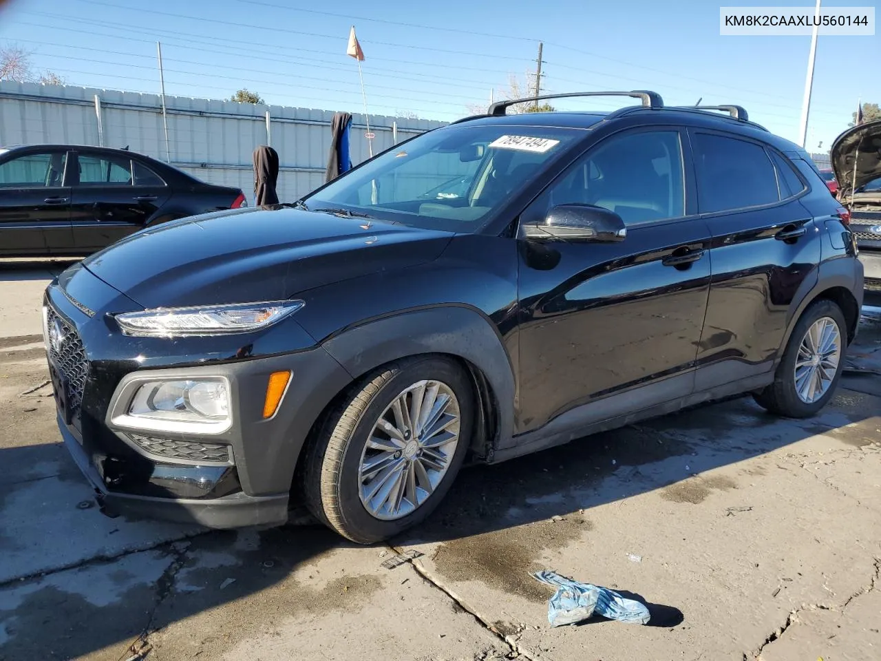 2020 Hyundai Kona Sel VIN: KM8K2CAAXLU560144 Lot: 78947494