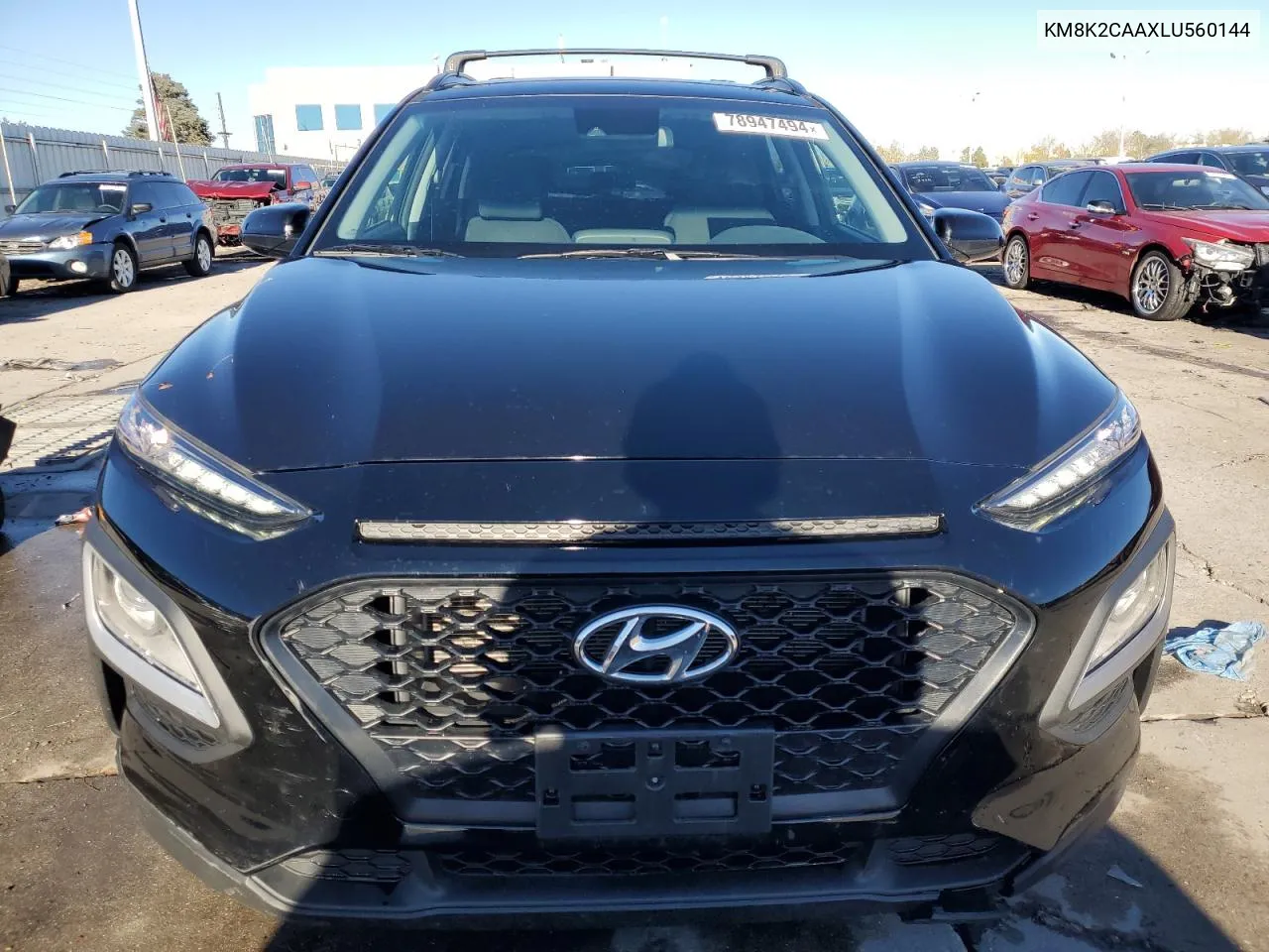 2020 Hyundai Kona Sel VIN: KM8K2CAAXLU560144 Lot: 78947494