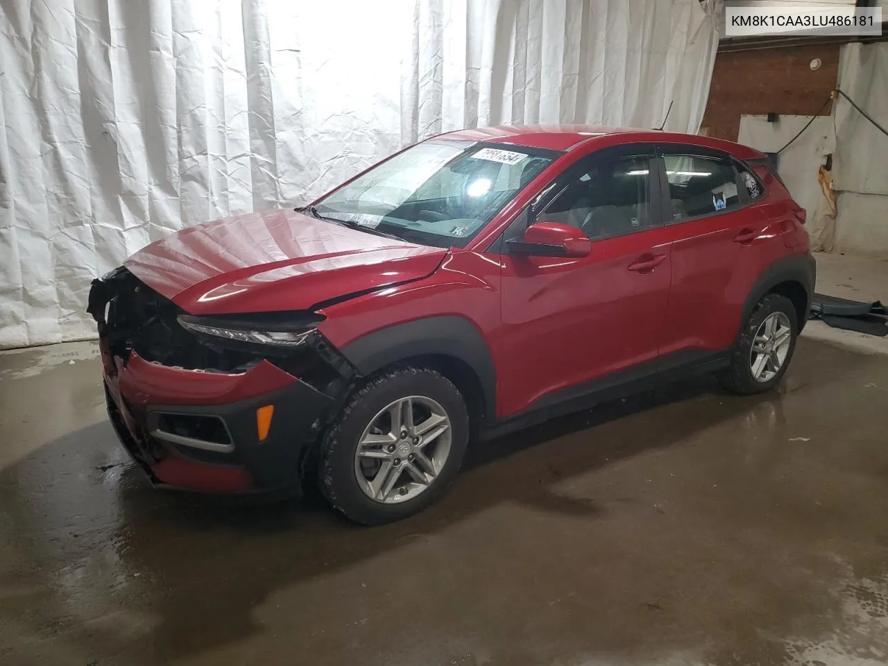 2020 Hyundai Kona Se VIN: KM8K1CAA3LU486181 Lot: 79581854