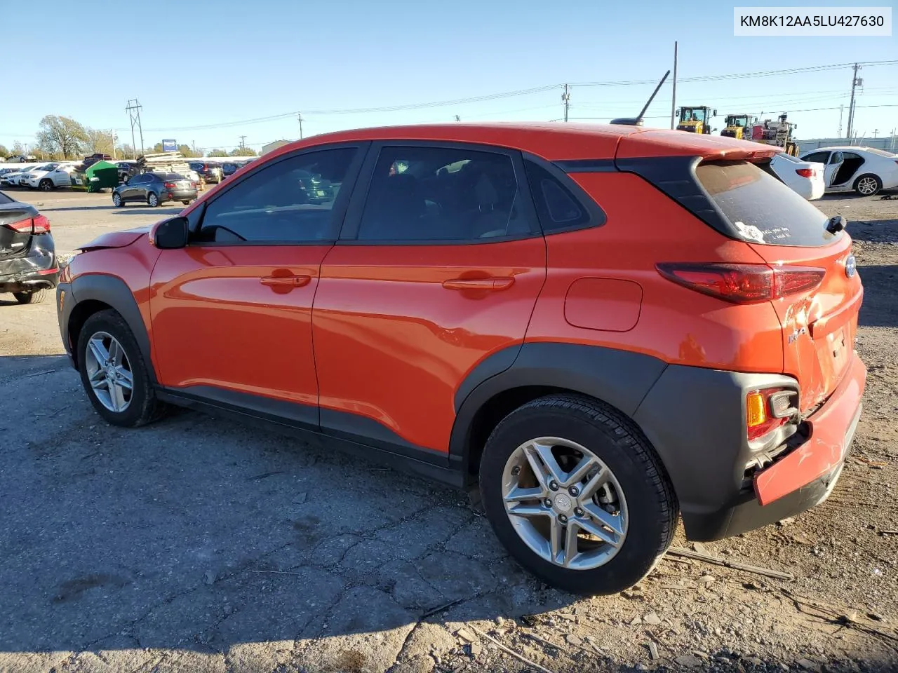 2020 Hyundai Kona Se VIN: KM8K12AA5LU427630 Lot: 80107894