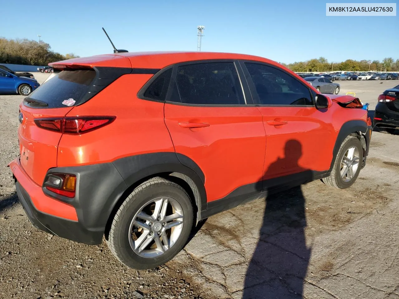 2020 Hyundai Kona Se VIN: KM8K12AA5LU427630 Lot: 80107894