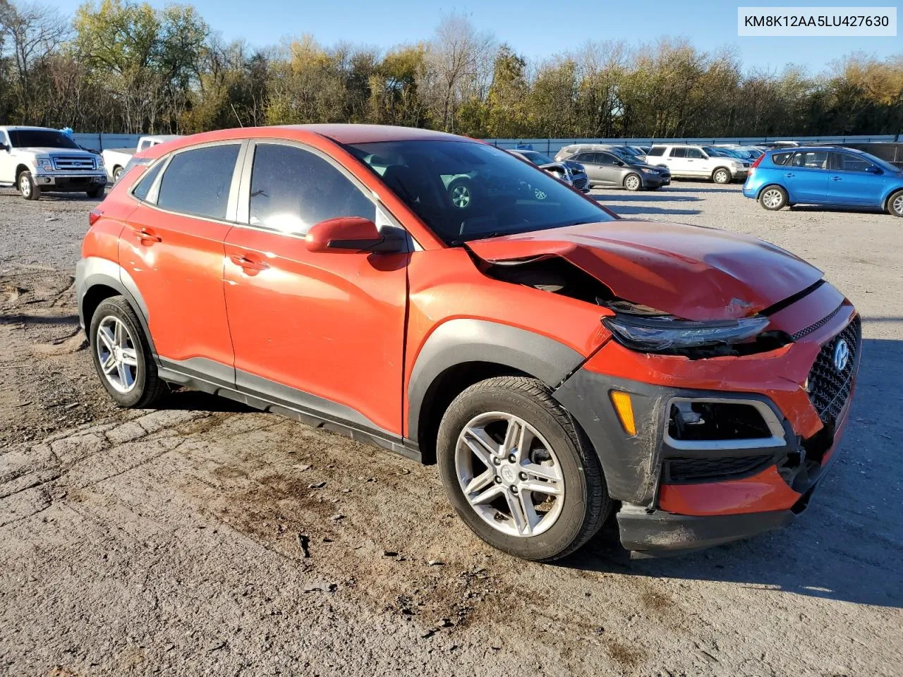 2020 Hyundai Kona Se VIN: KM8K12AA5LU427630 Lot: 80107894