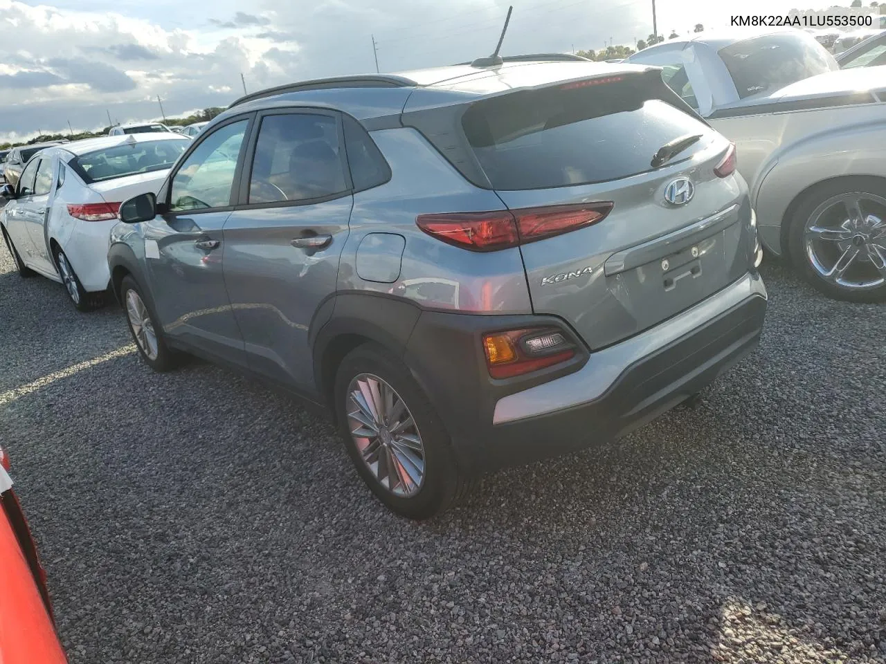 2020 Hyundai Kona Sel VIN: KM8K22AA1LU553500 Lot: 80758514