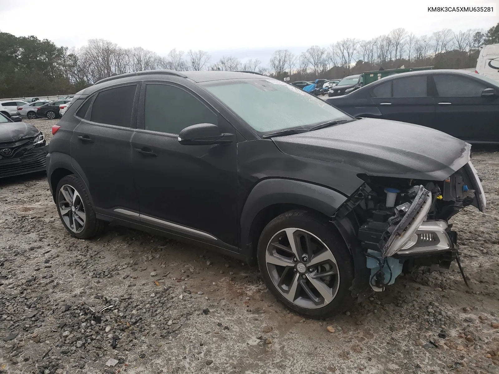 2021 Hyundai Kona Limited VIN: KM8K3CA5XMU635281 Lot: 37323204