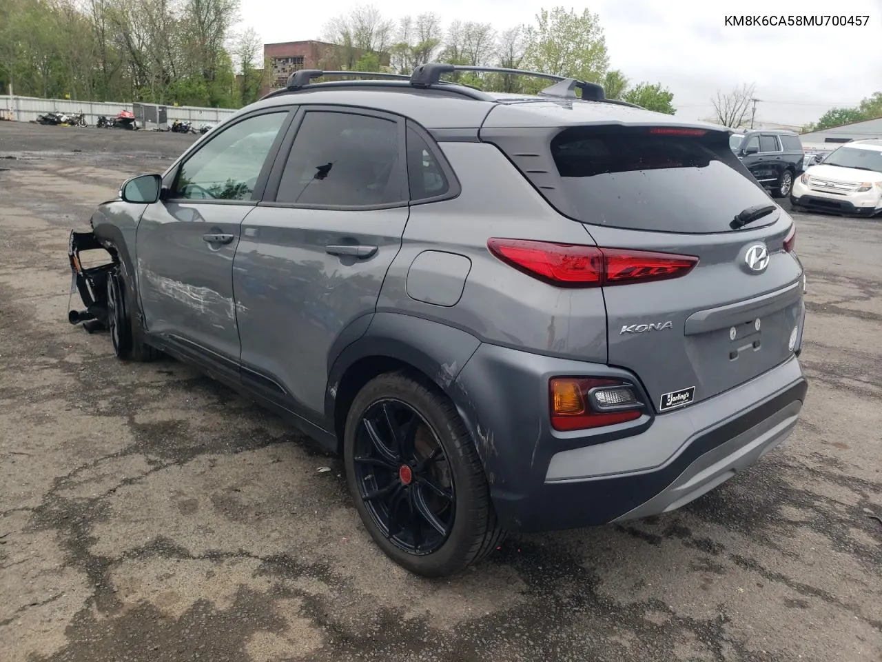 2021 Hyundai Kona Night VIN: KM8K6CA58MU700457 Lot: 53665294