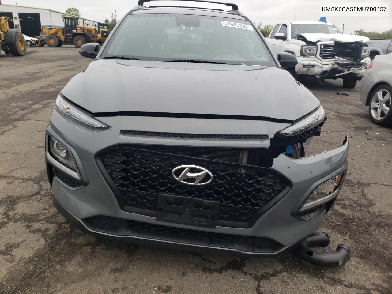 2021 Hyundai Kona Night VIN: KM8K6CA58MU700457 Lot: 53665294