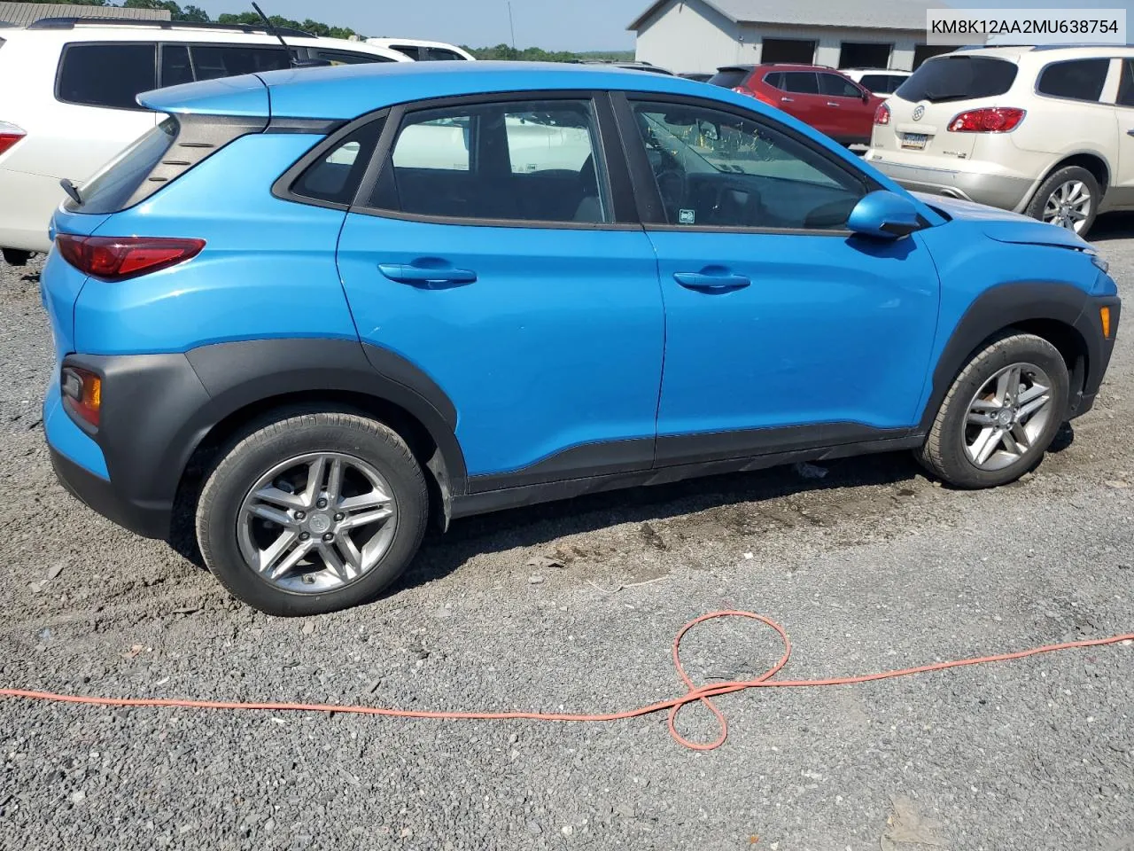 2021 Hyundai Kona Se VIN: KM8K12AA2MU638754 Lot: 56033444