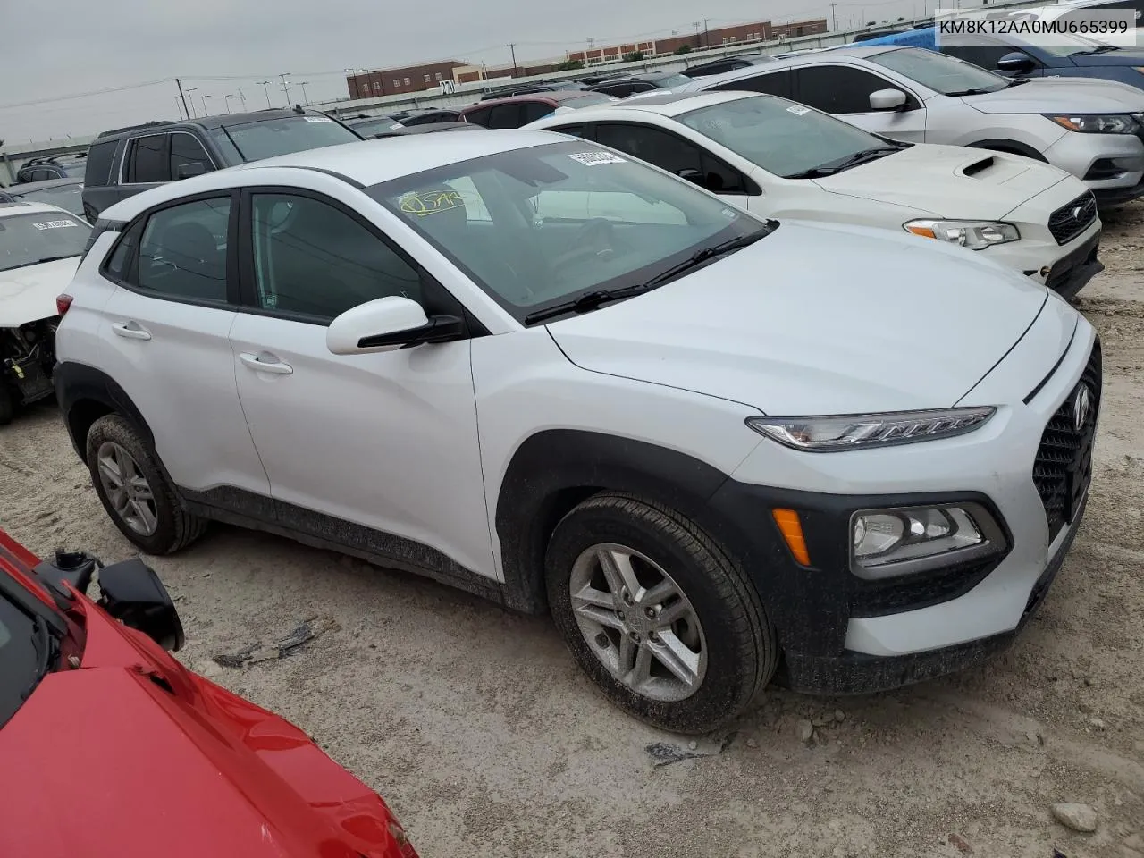 2021 Hyundai Kona Se VIN: KM8K12AA0MU665399 Lot: 56063524