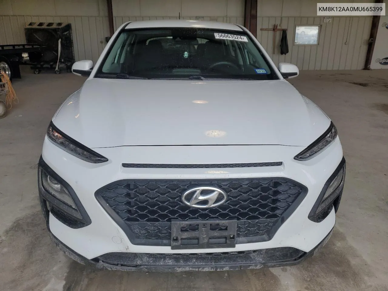 2021 Hyundai Kona Se VIN: KM8K12AA0MU665399 Lot: 56063524