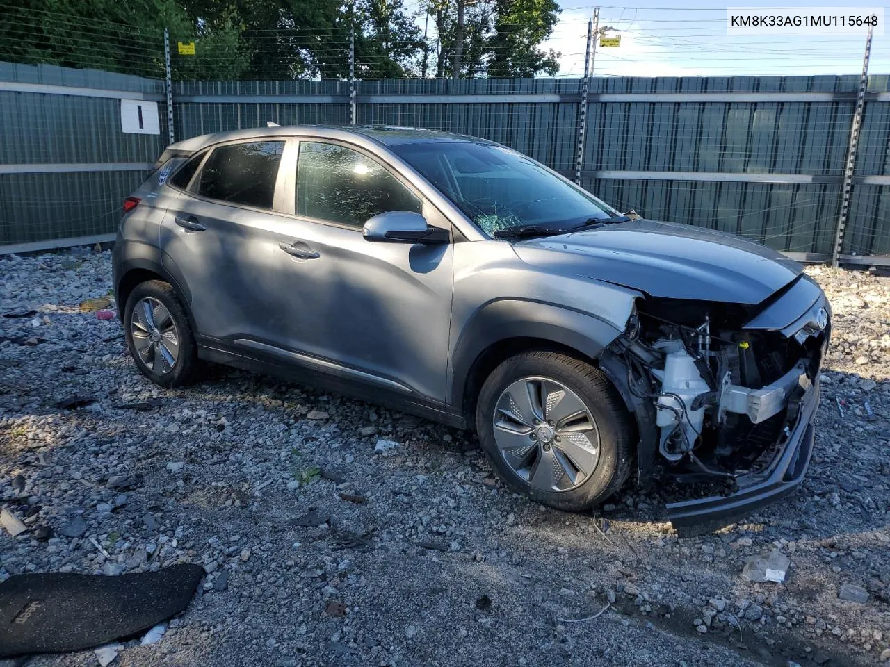 KM8K33AG1MU115648 2021 Hyundai Kona Limited