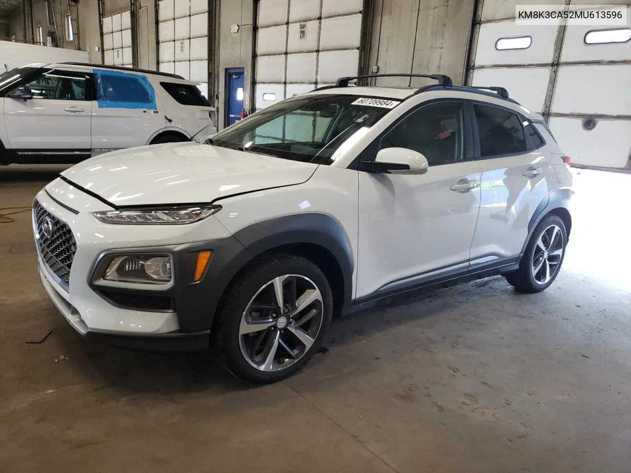 2021 Hyundai Kona Limited VIN: KM8K3CA52MU613596 Lot: 60709984