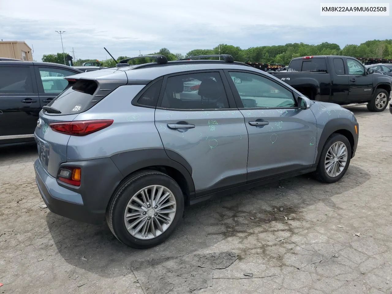 2021 Hyundai Kona Sel VIN: KM8K22AA9MU602508 Lot: 61417074