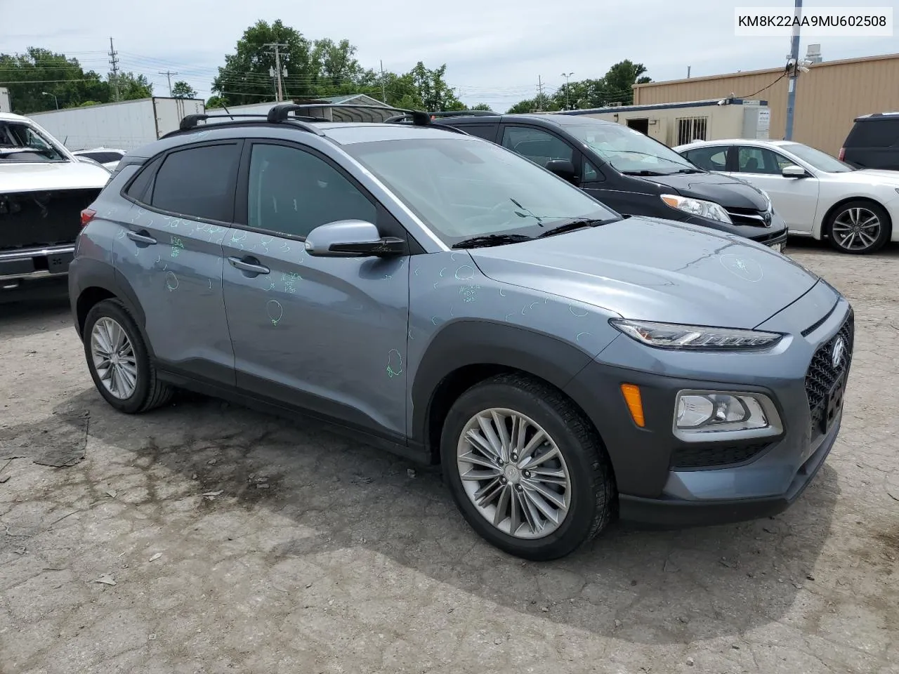 2021 Hyundai Kona Sel VIN: KM8K22AA9MU602508 Lot: 61417074