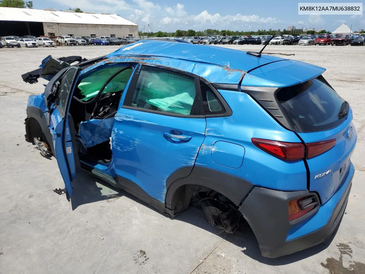 2021 Hyundai Kona Se VIN: KM8K12AA7MU638832 Lot: 61530124