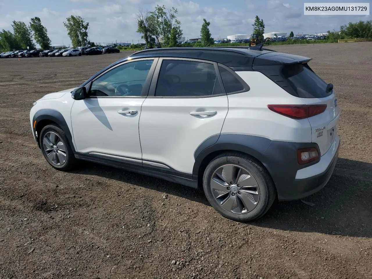 2021 Hyundai Kona Sel VIN: KM8K23AG0MU131729 Lot: 62805134