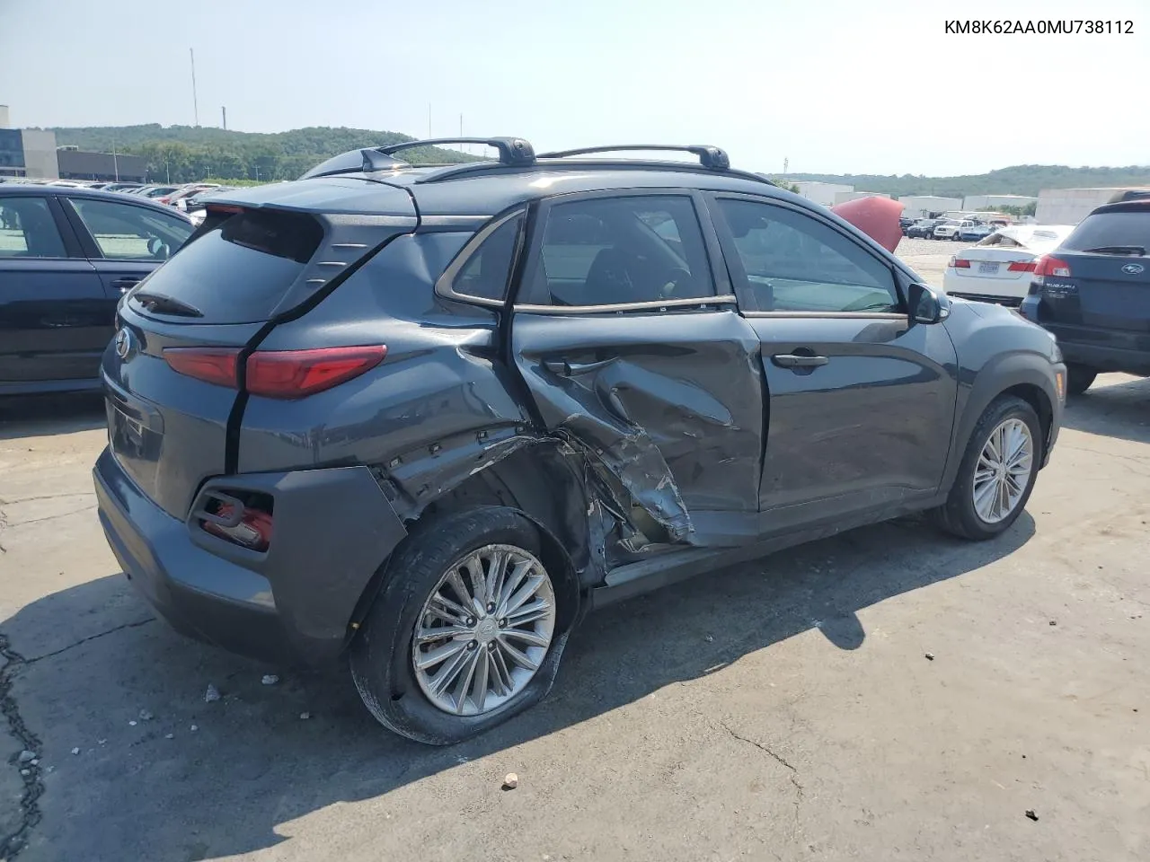 KM8K62AA0MU738112 2021 Hyundai Kona Sel Plus