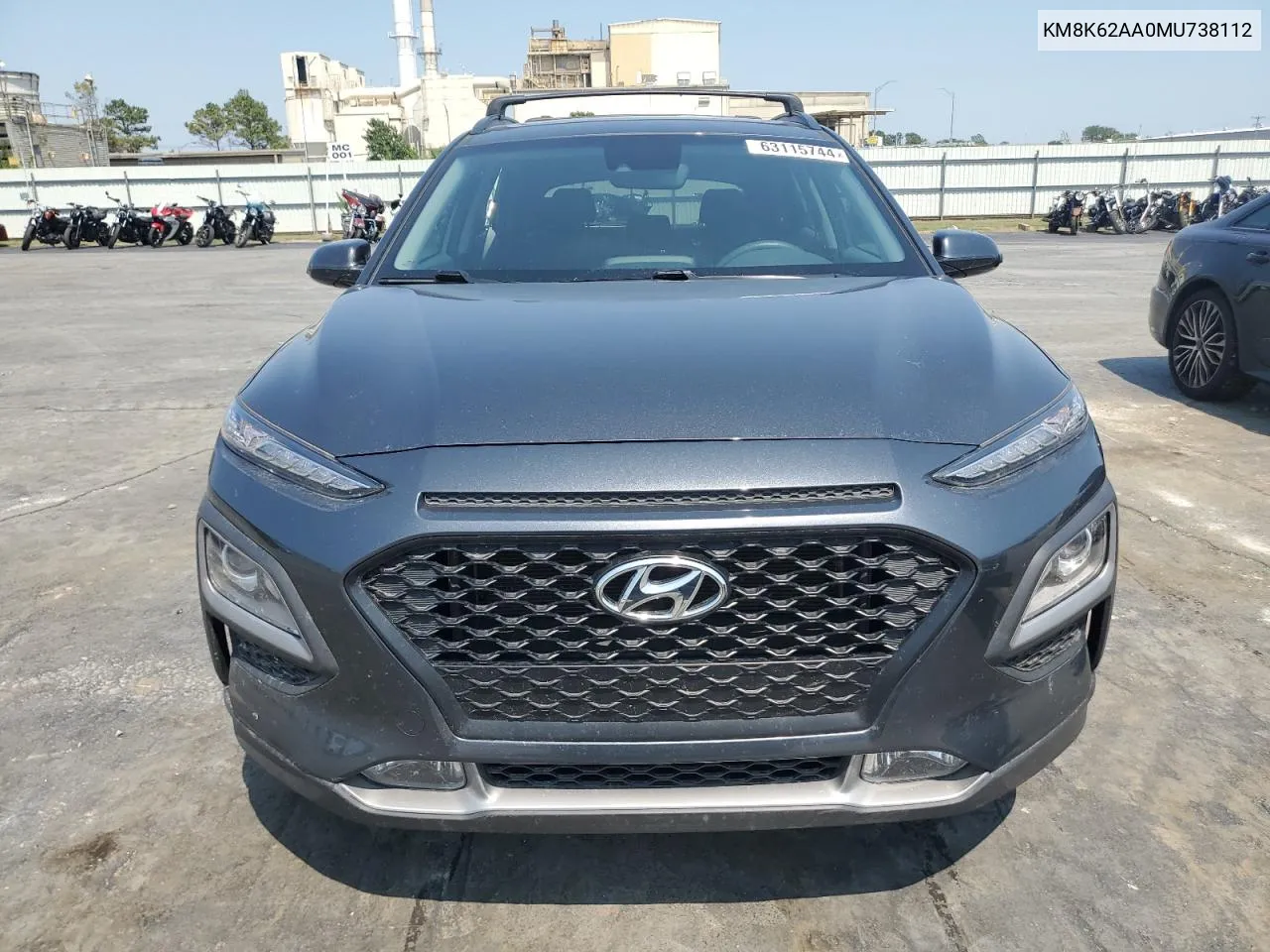 2021 Hyundai Kona Sel Plus VIN: KM8K62AA0MU738112 Lot: 63115744