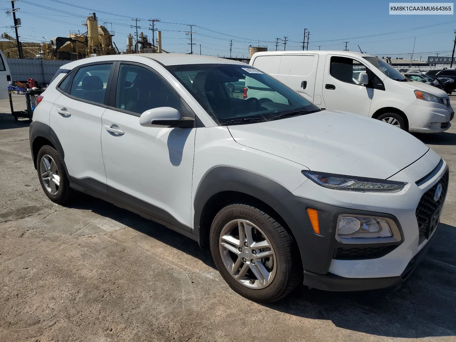 2021 Hyundai Kona Se VIN: KM8K1CAA3MU664365 Lot: 64270984