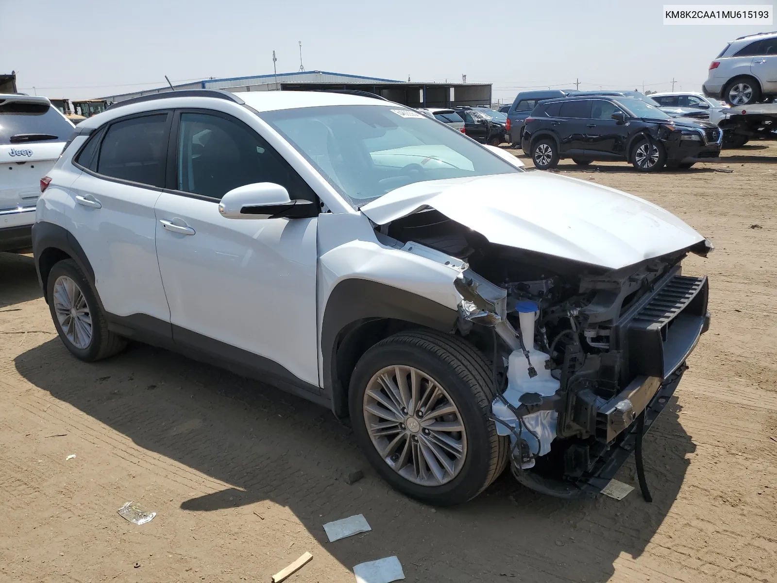 2021 Hyundai Kona Sel VIN: KM8K2CAA1MU615193 Lot: 64605564