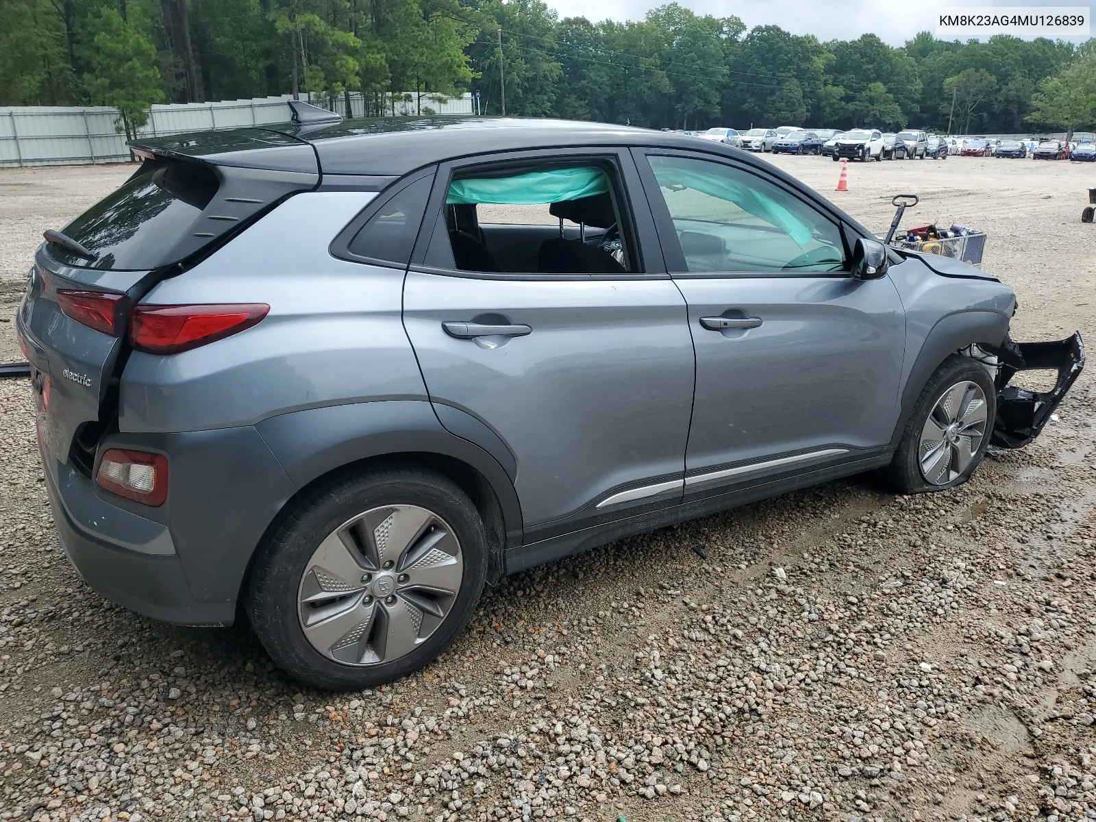 2021 Hyundai Kona Sel VIN: KM8K23AG4MU126839 Lot: 64654024