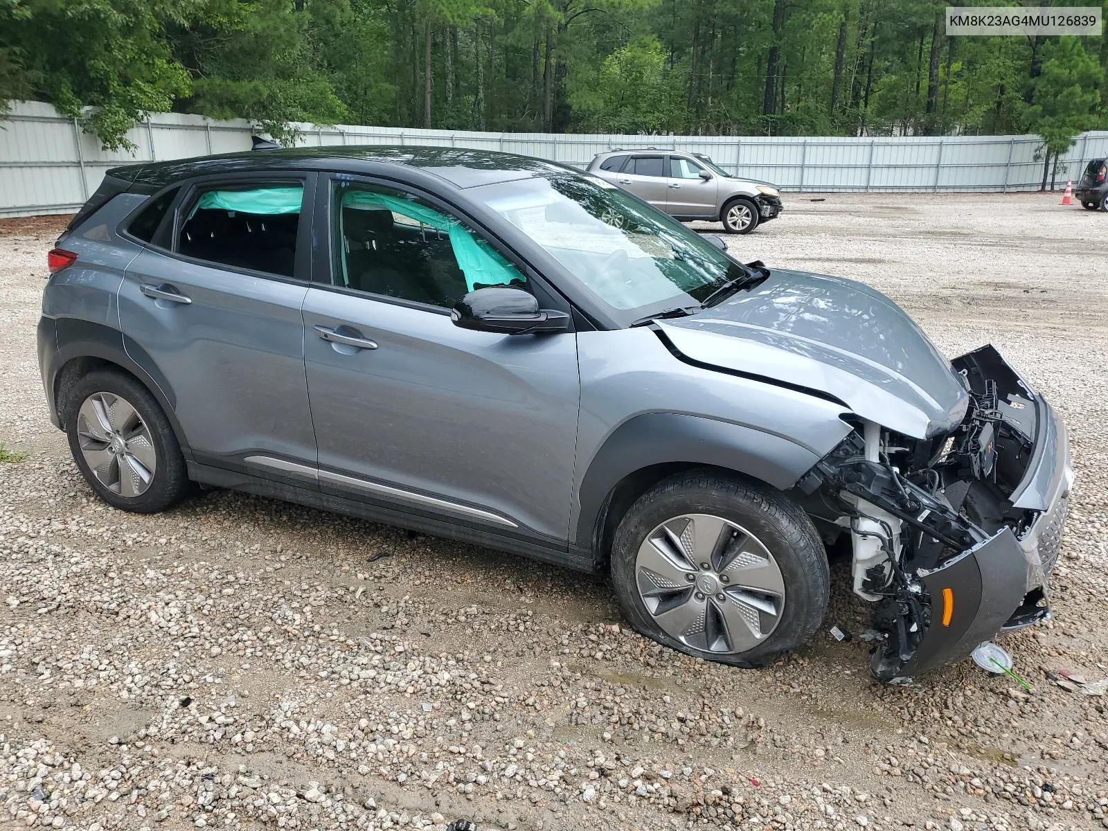 2021 Hyundai Kona Sel VIN: KM8K23AG4MU126839 Lot: 64654024