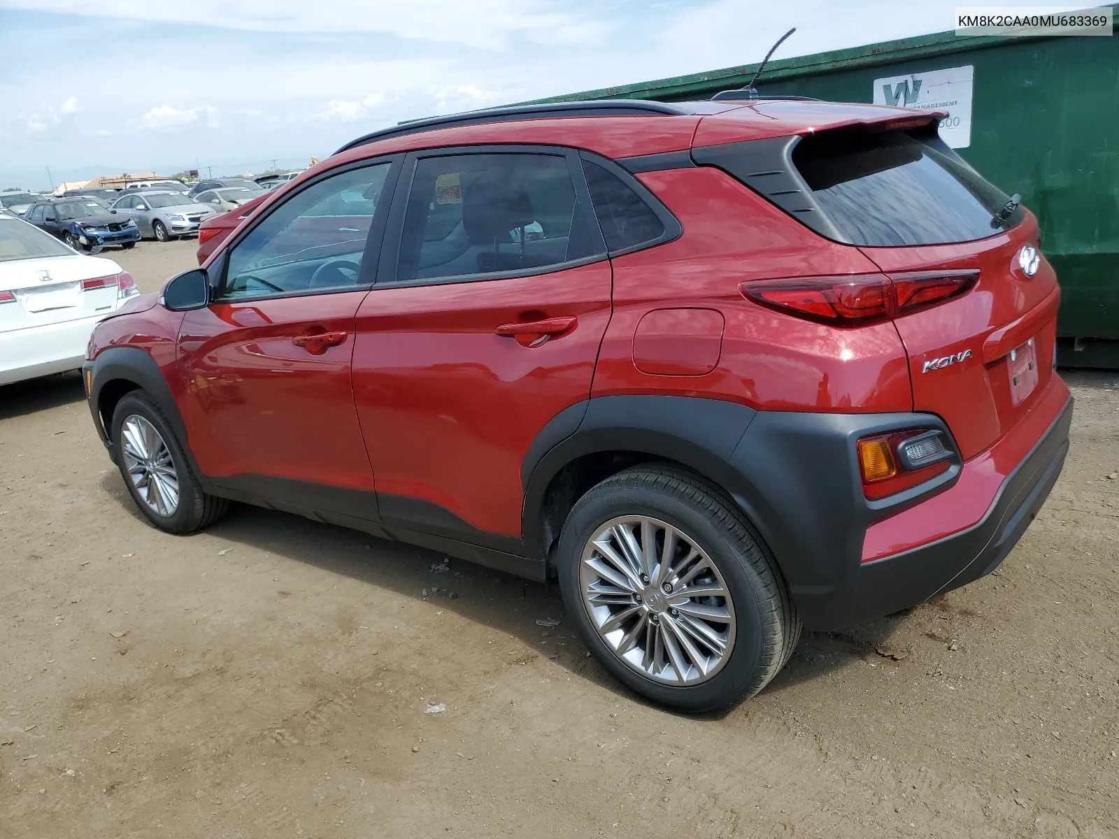 2021 Hyundai Kona Sel VIN: KM8K2CAA0MU683369 Lot: 64908074