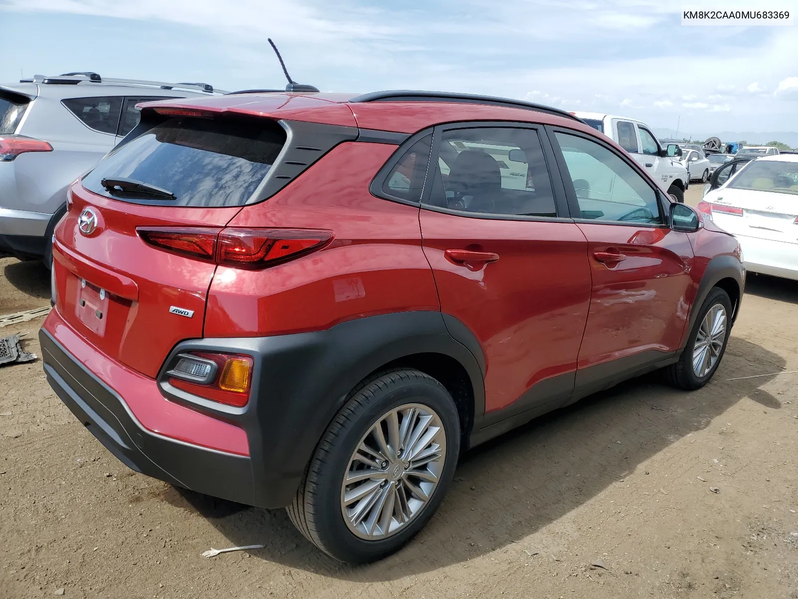 KM8K2CAA0MU683369 2021 Hyundai Kona Sel