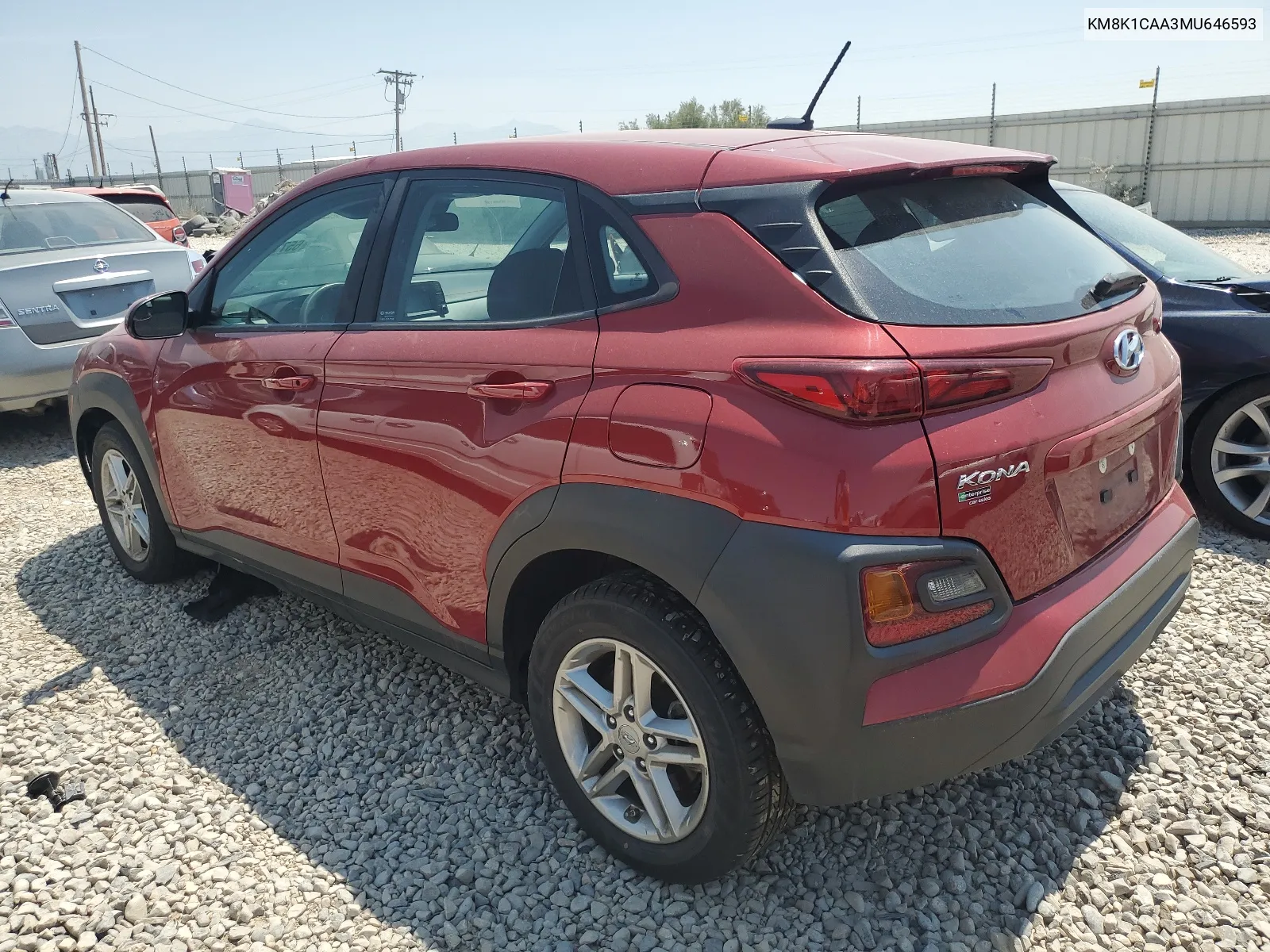 KM8K1CAA3MU646593 2021 Hyundai Kona Se