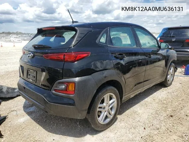 2021 Hyundai Kona Se VIN: KM8K12AA0MU636131 Lot: 66435363