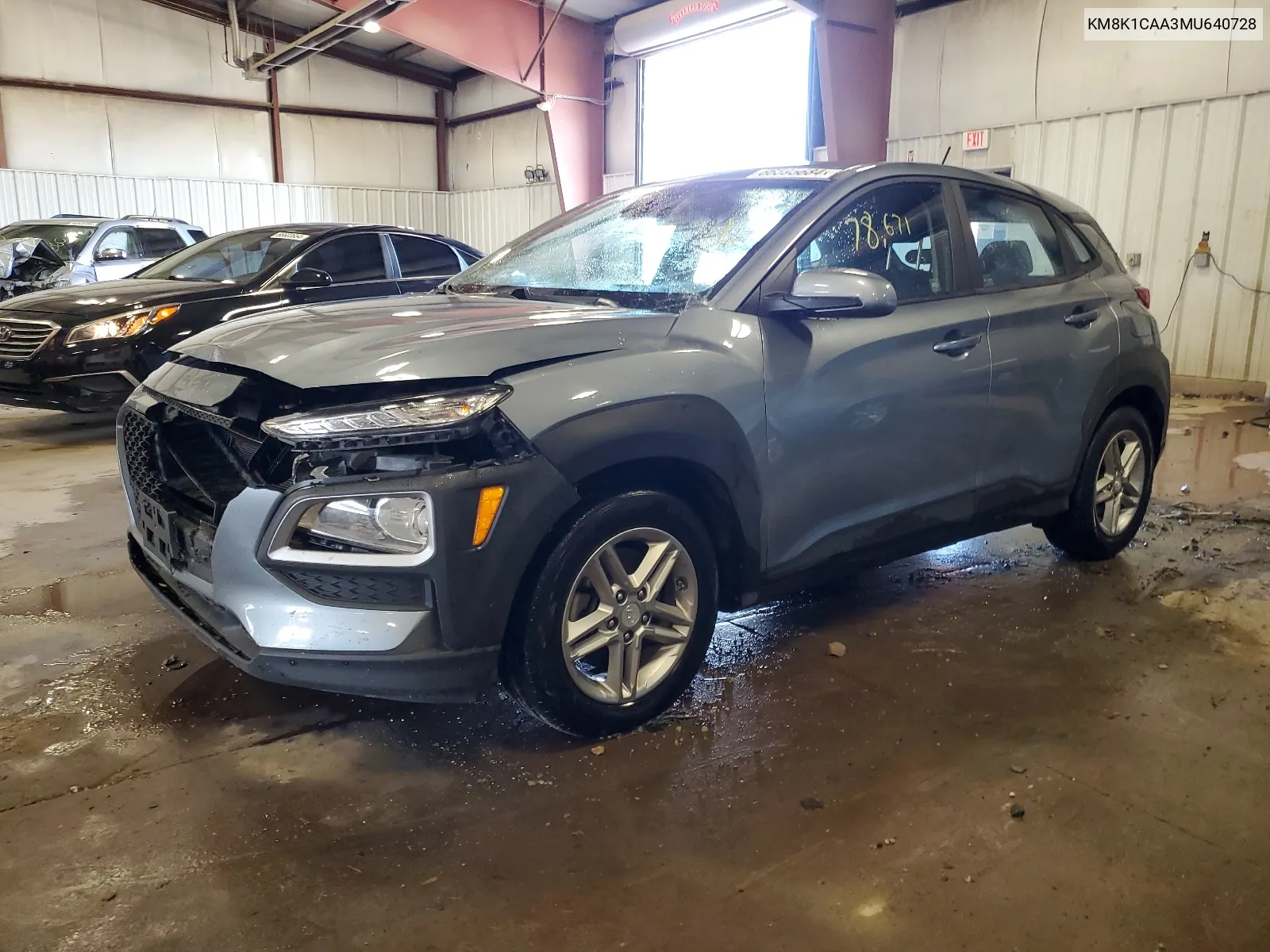 2021 Hyundai Kona Se VIN: KM8K1CAA3MU640728 Lot: 66595684