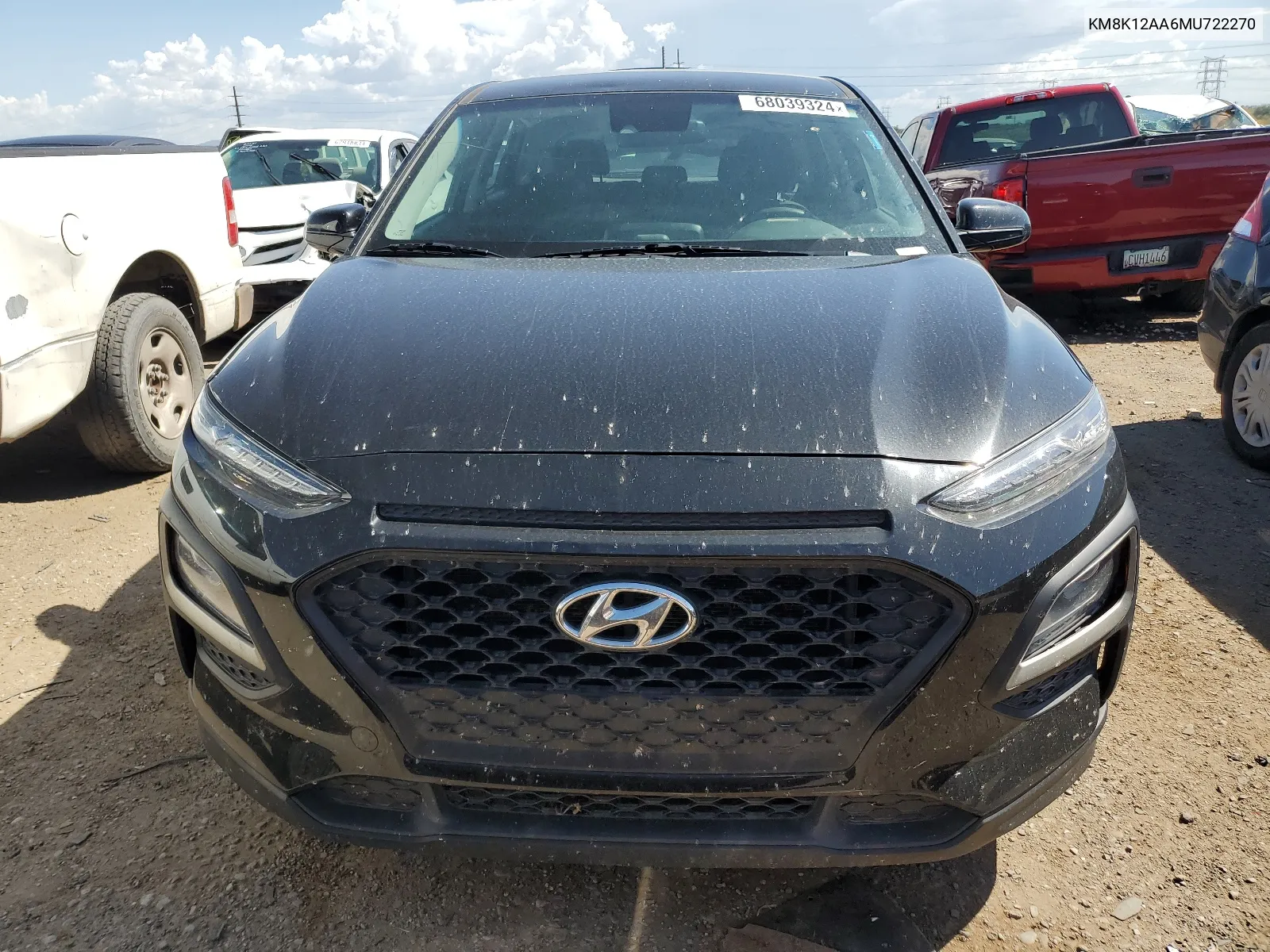 2021 Hyundai Kona Se VIN: KM8K12AA6MU722270 Lot: 68039324