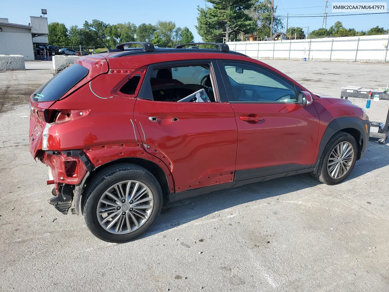 2021 Hyundai Kona Sel VIN: KM8K2CAA7MU647971 Lot: 68105994