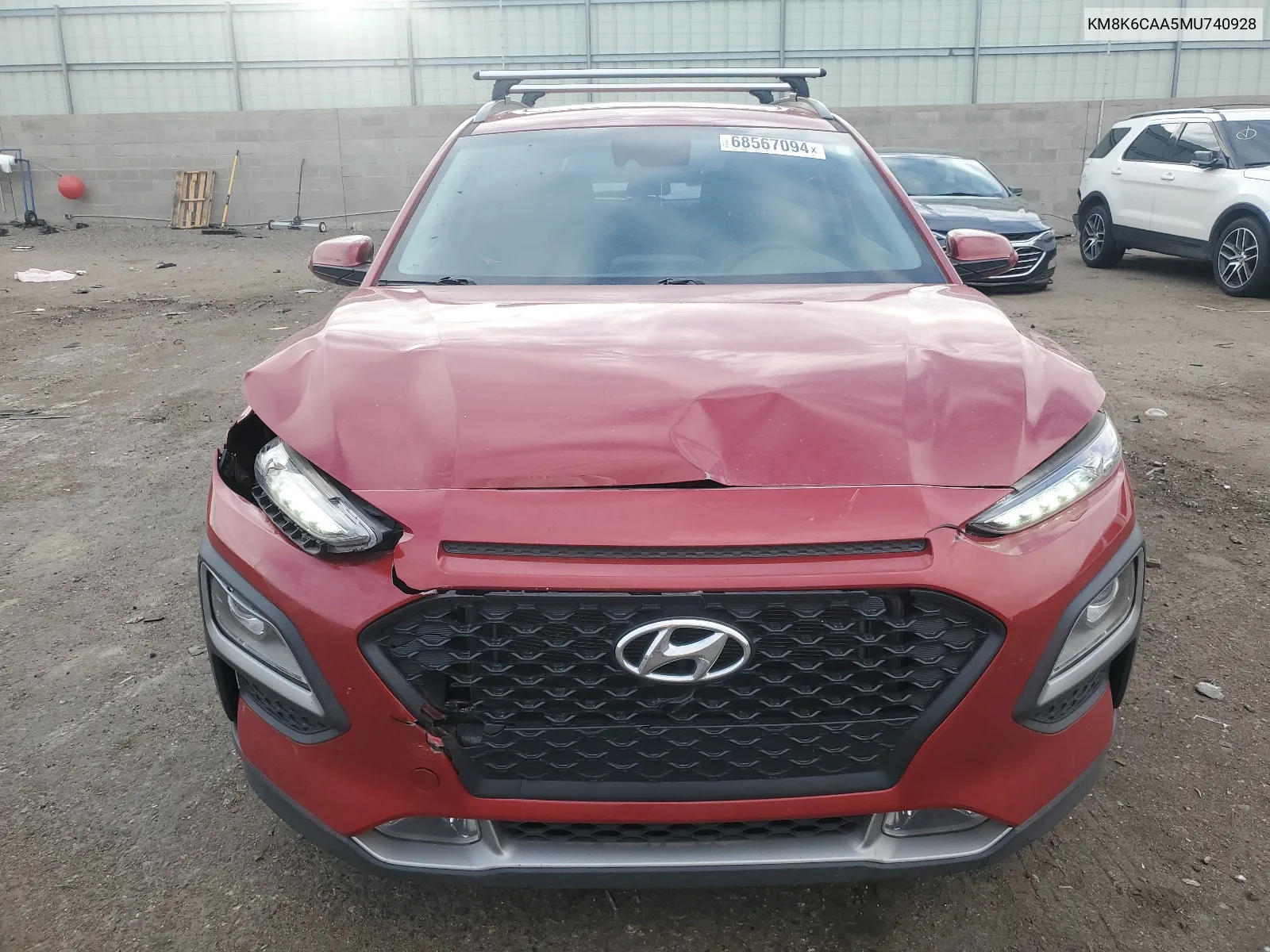 2021 Hyundai Kona Sel Plus VIN: KM8K6CAA5MU740928 Lot: 68567094